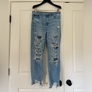American eagle ripped jeans size 10